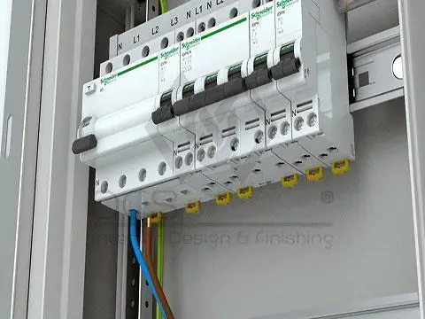 أعمال اللوحات الكهربائية والقواطع